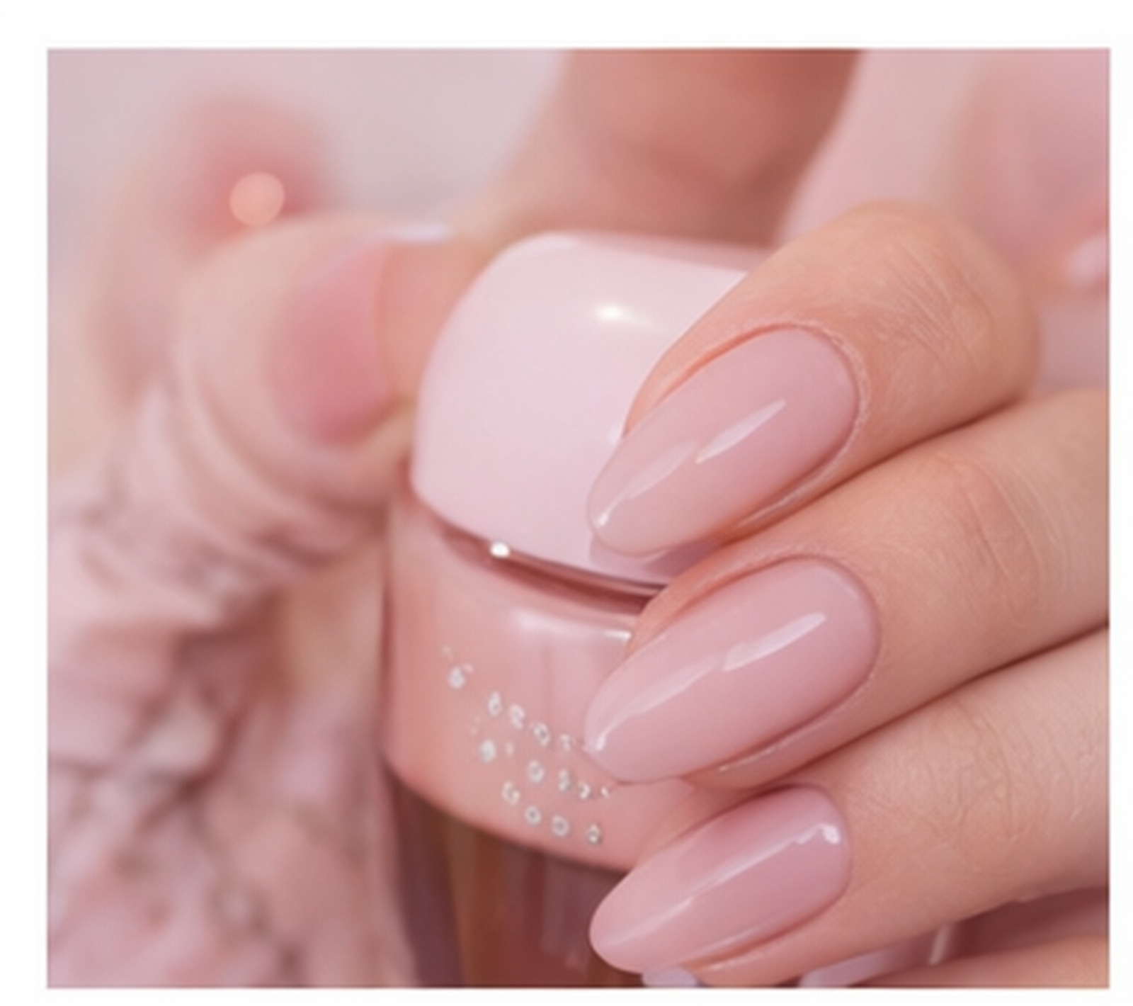 Gel manicure — soft blush set